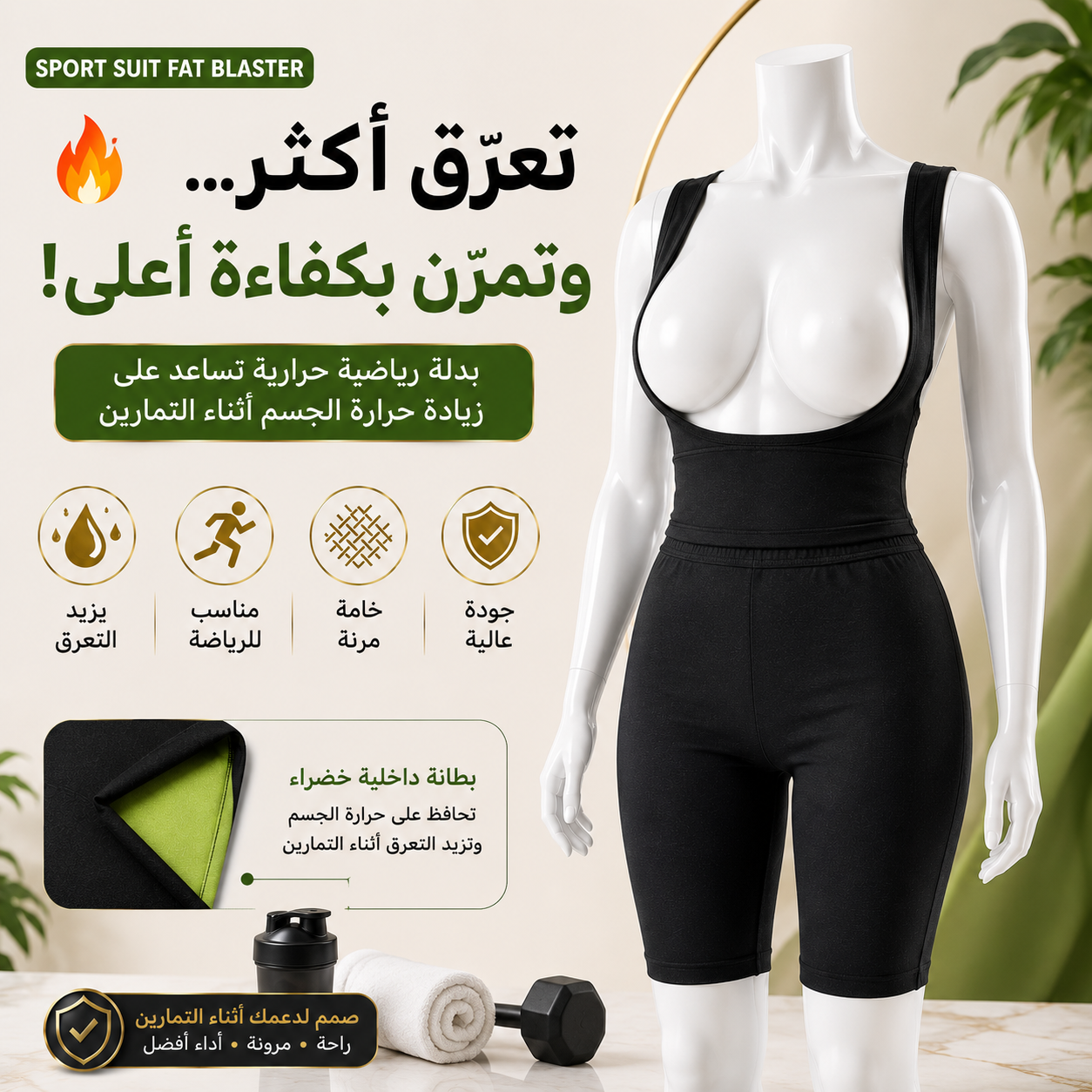 🏃♀️ طقم حراري يدعم نشاطك الرياضي💚 رفيقك المثالي في رحلتك الرياضية
