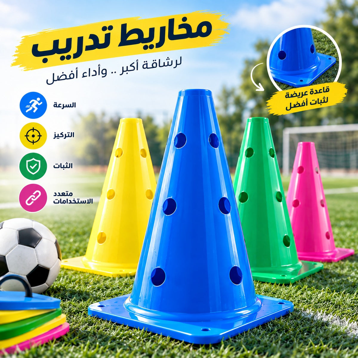 Plots D'entrainments Trouée🔰 أقماع التدريب المثقوبة