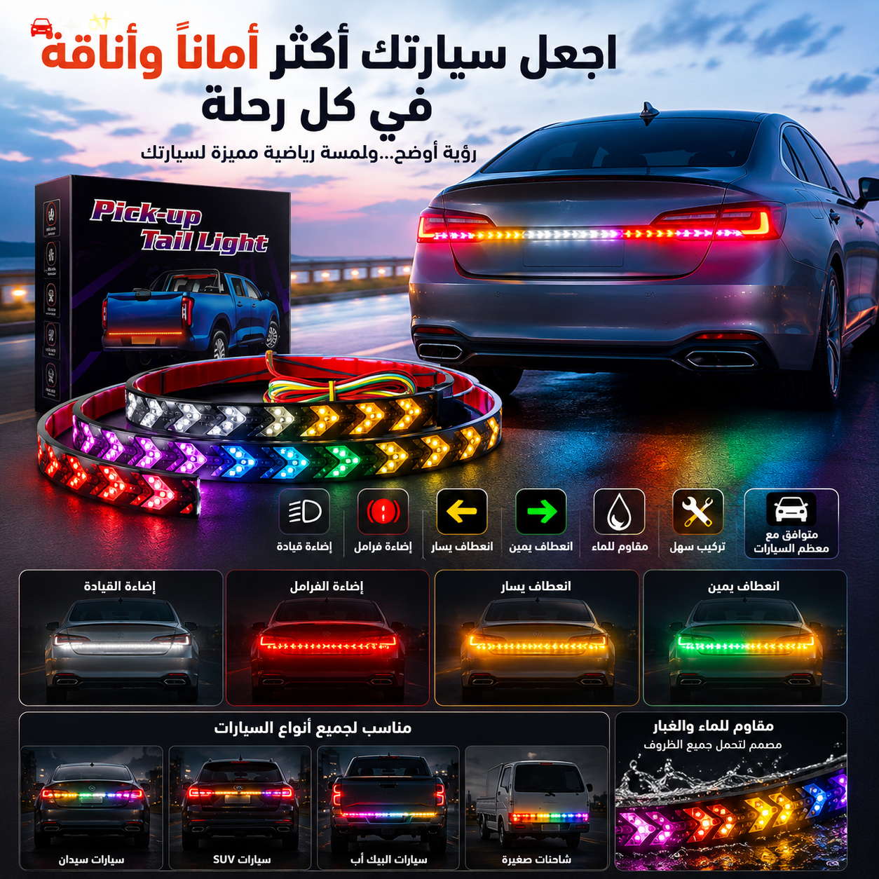 🚗 اجعل سيارتك أكثر أمانًا ووضوحًا على الطريق✨