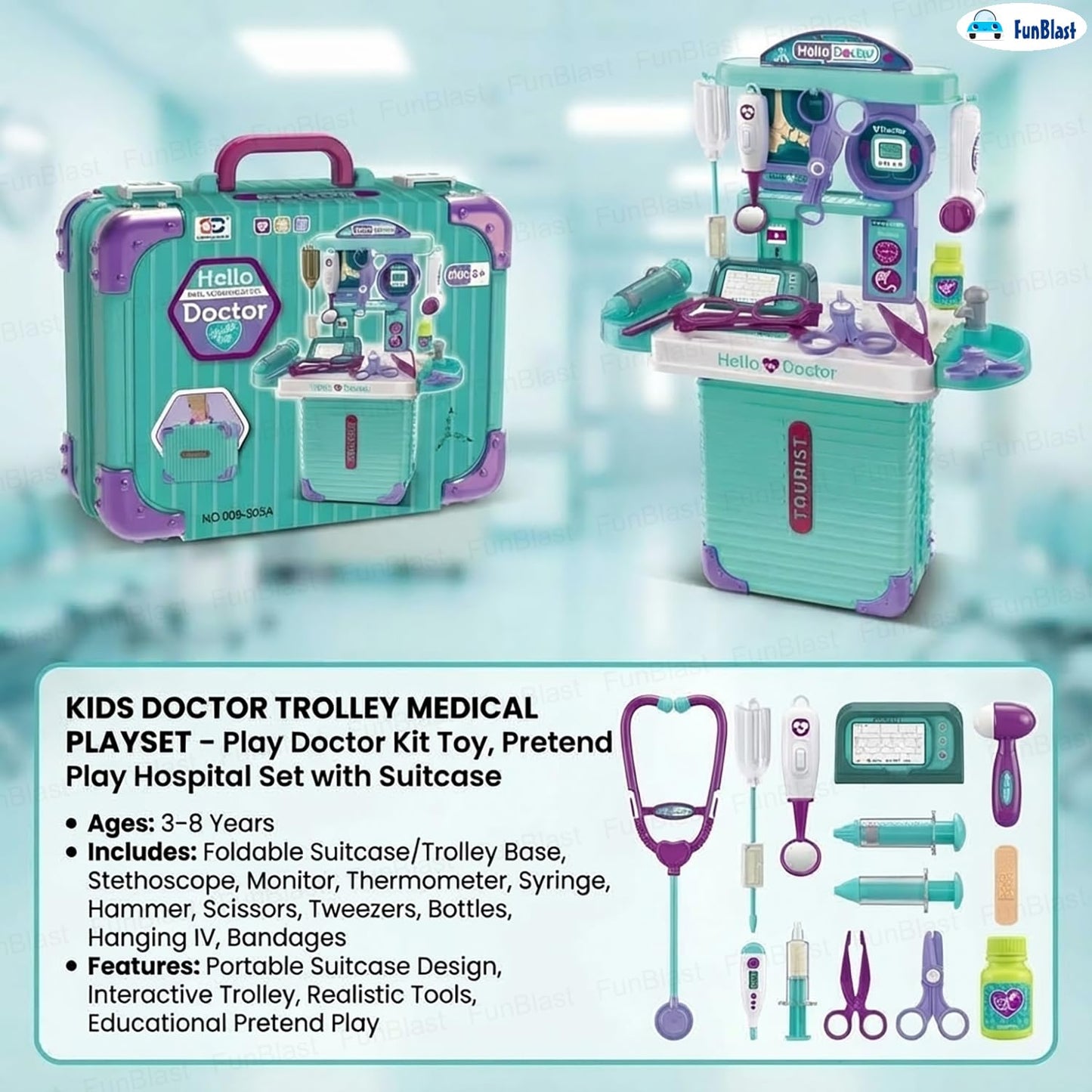 🩺 حقيبة الطبيب للأطفال 👩‍⚕️ لعب، تعلّم ومرح تفاعلي في كل لحظة ✨