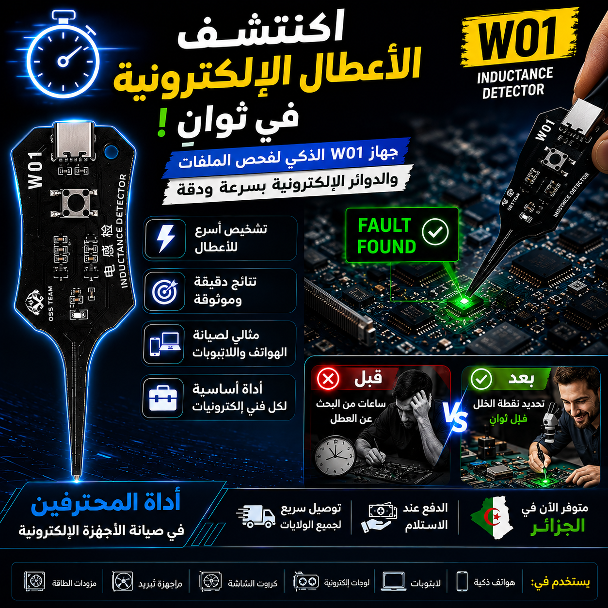 W01 💻 أداة الصيانة الذكية  … وفّر ساعات من البحث عن الأعطال ⏱️