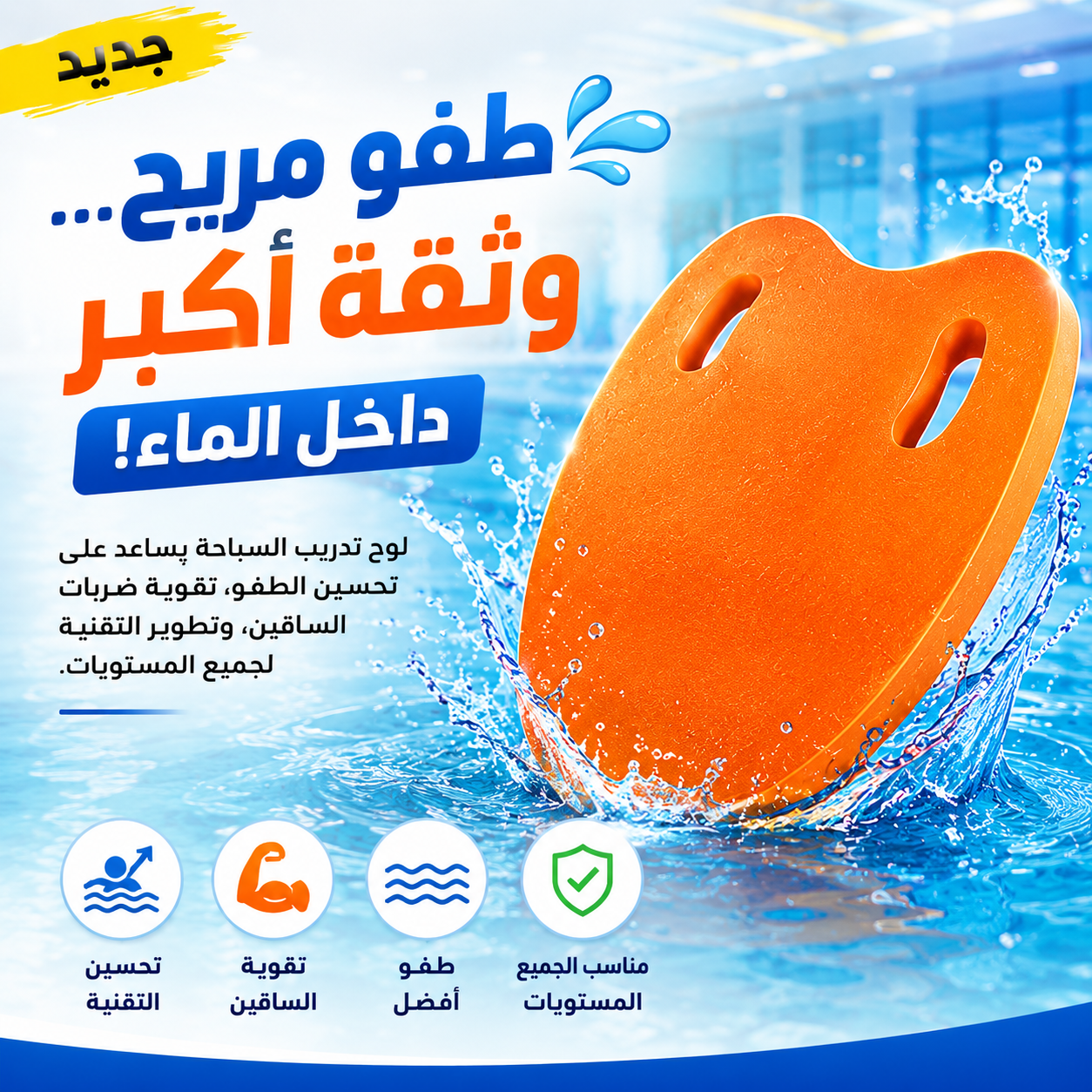 🌊 طوّر مهاراتك في السباحة بكل راحة💪